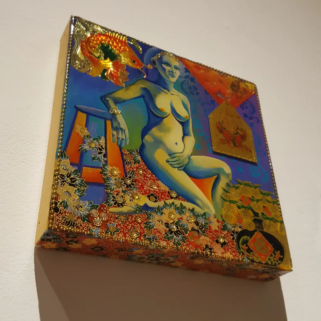 In The Garden on a gallery wall
